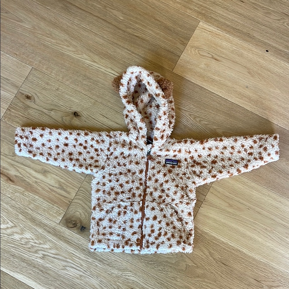 Patagonia Kids Fleece Jacket - Cream and Brown